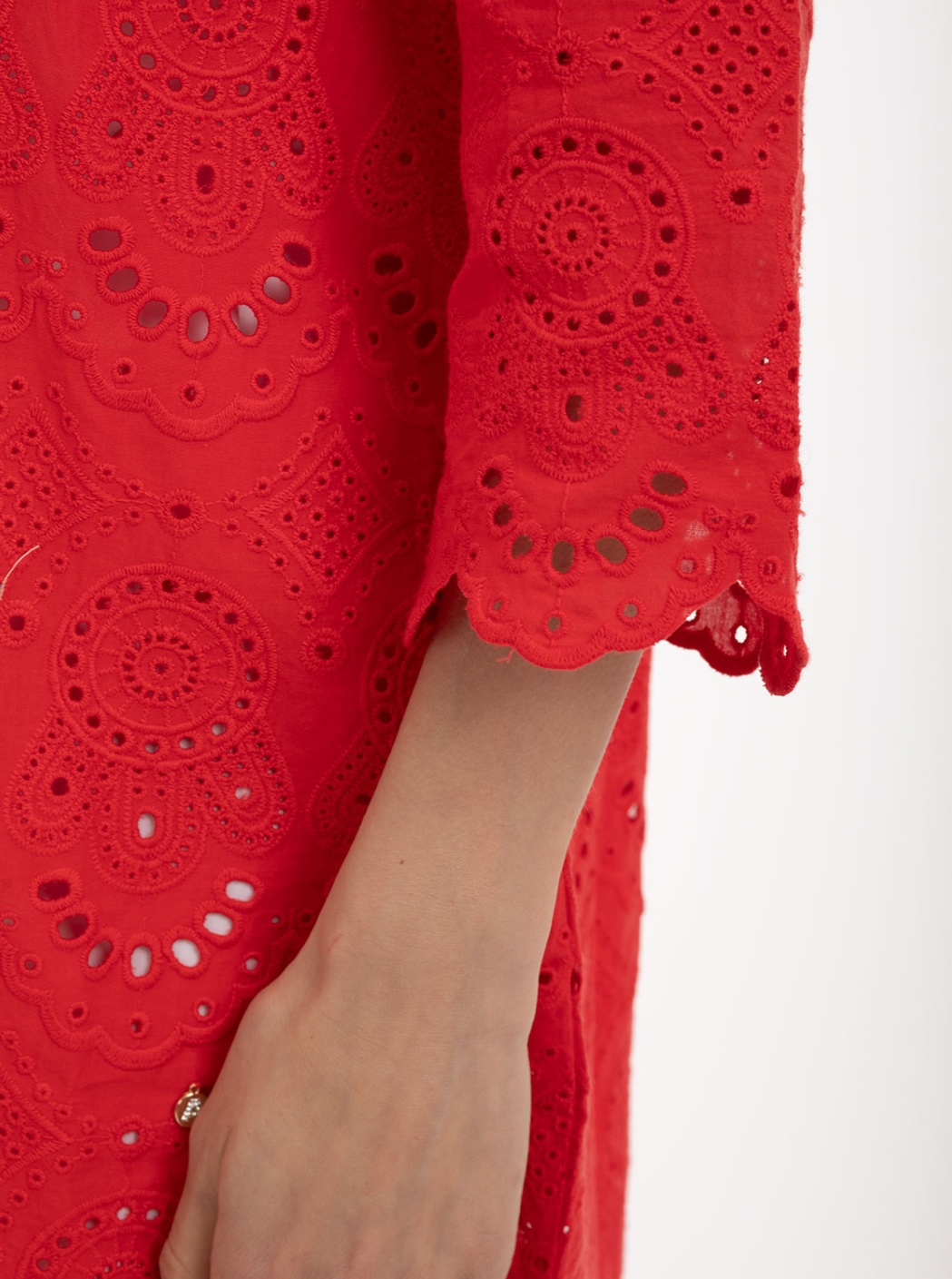 Blusa Troquelada Coral 2