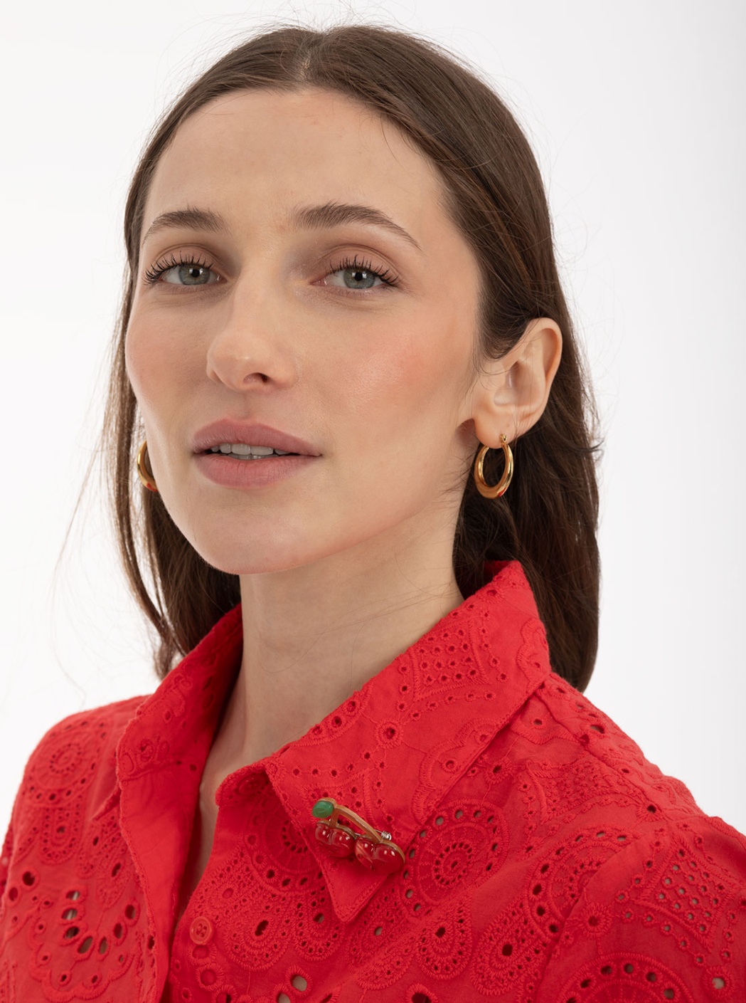 Blusa Troquelada Coral 3