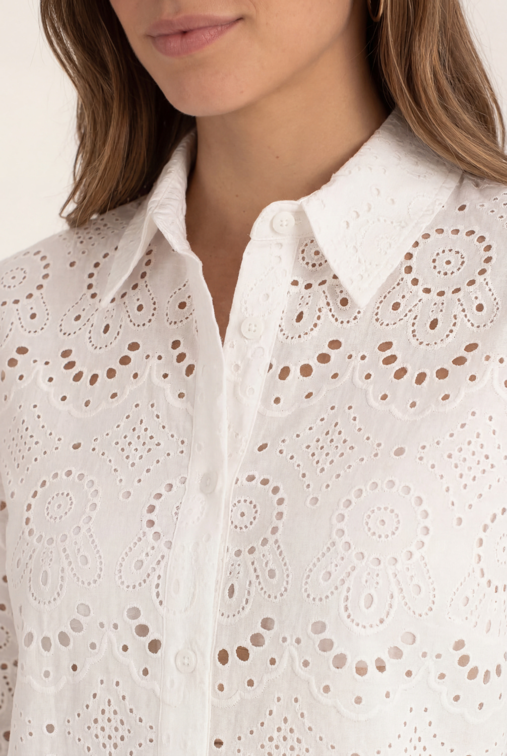 Blusa Troquelada Blanca 3