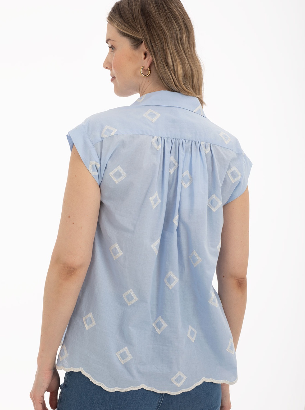 Camisa Azul Rombos 4