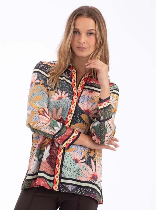 blusa flora