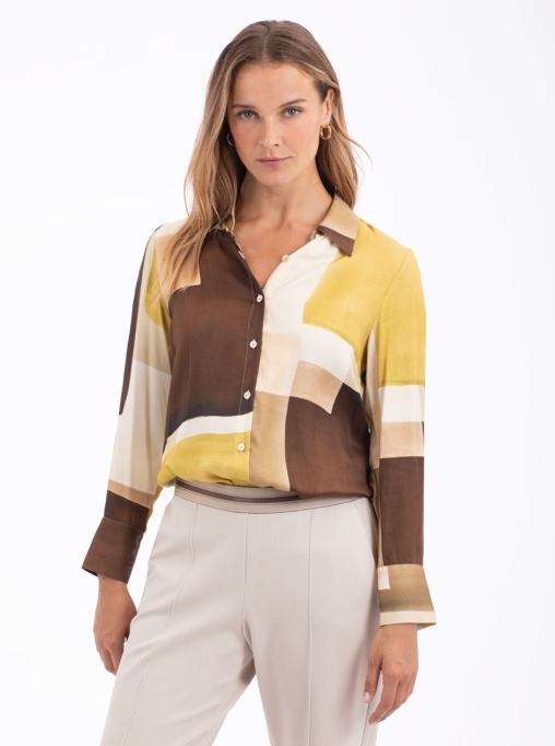 Camisa Estampada Geométrica