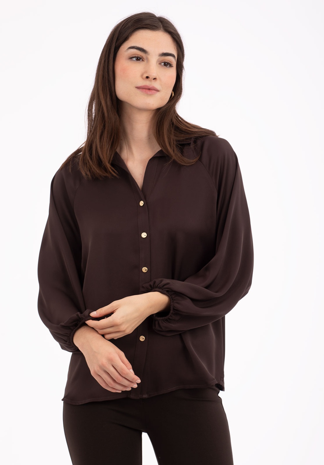 Blusa Marrón Chocolate