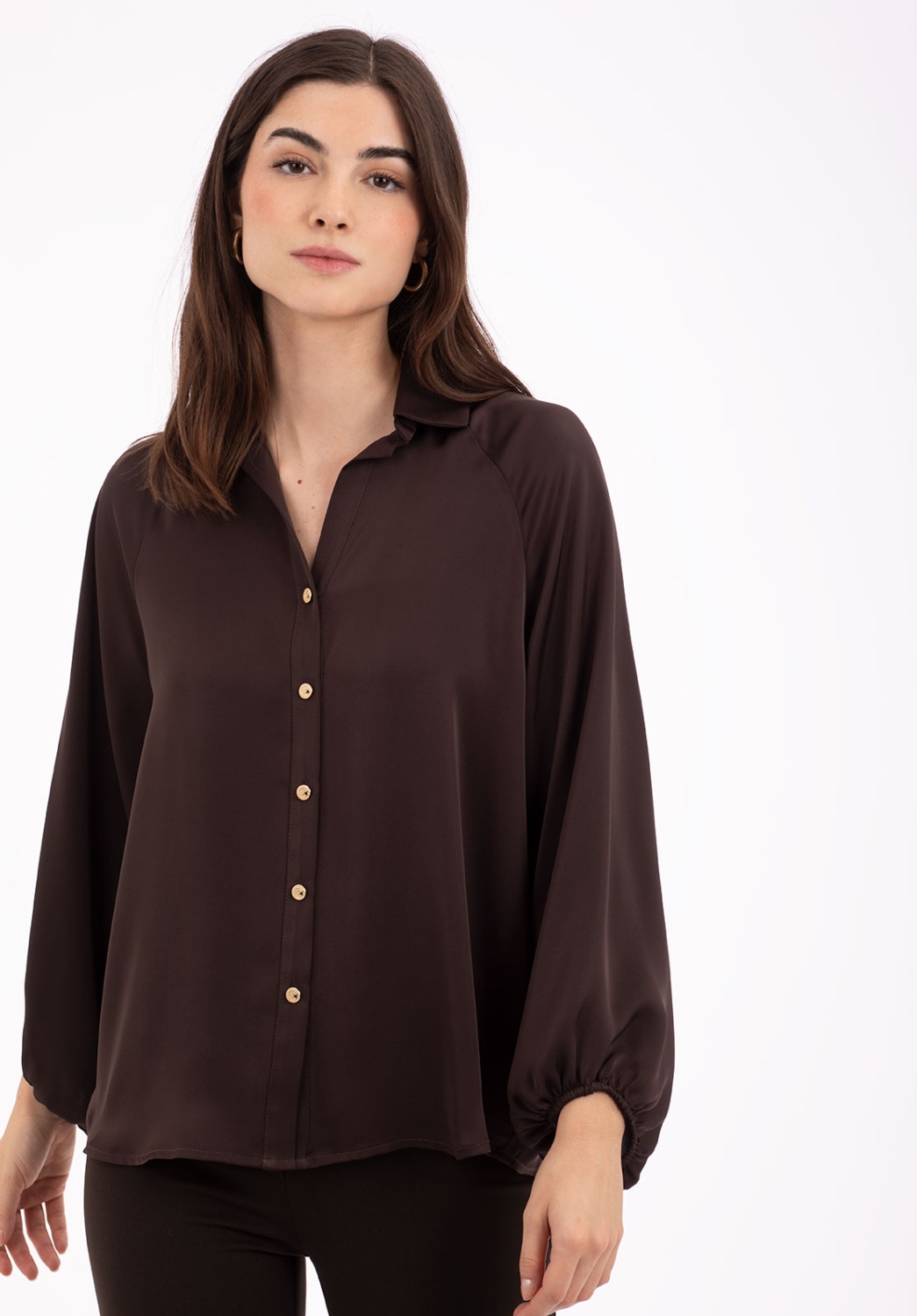 Blusa Marrón Chocolate