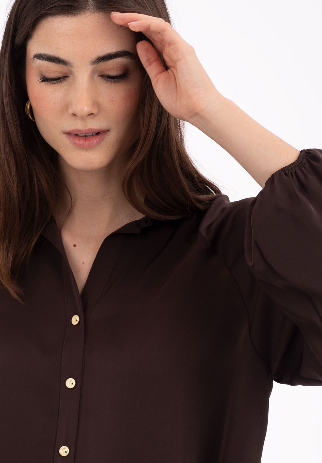 Blusa Marrón Chocolate