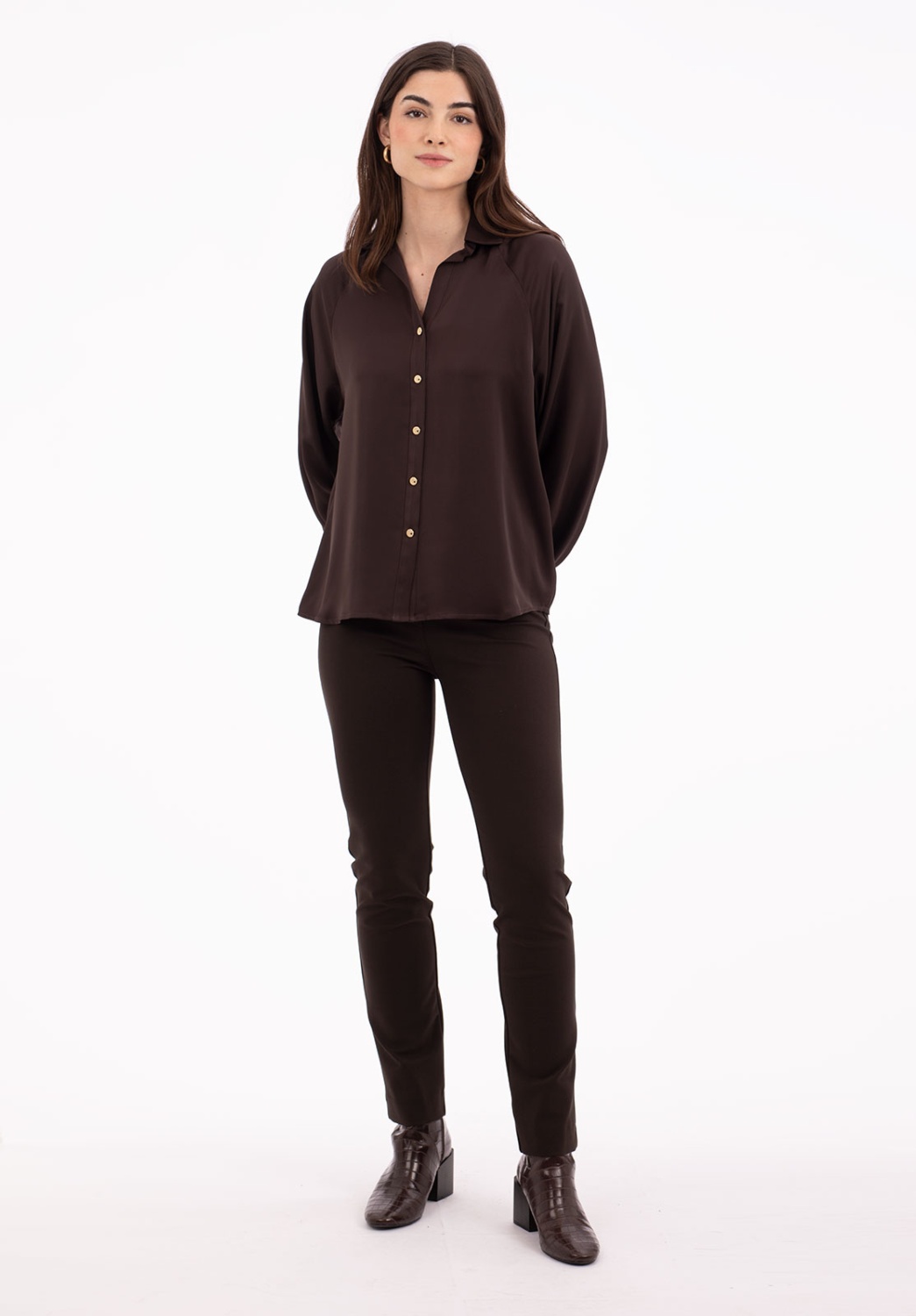Blusa Marrón Chocolate