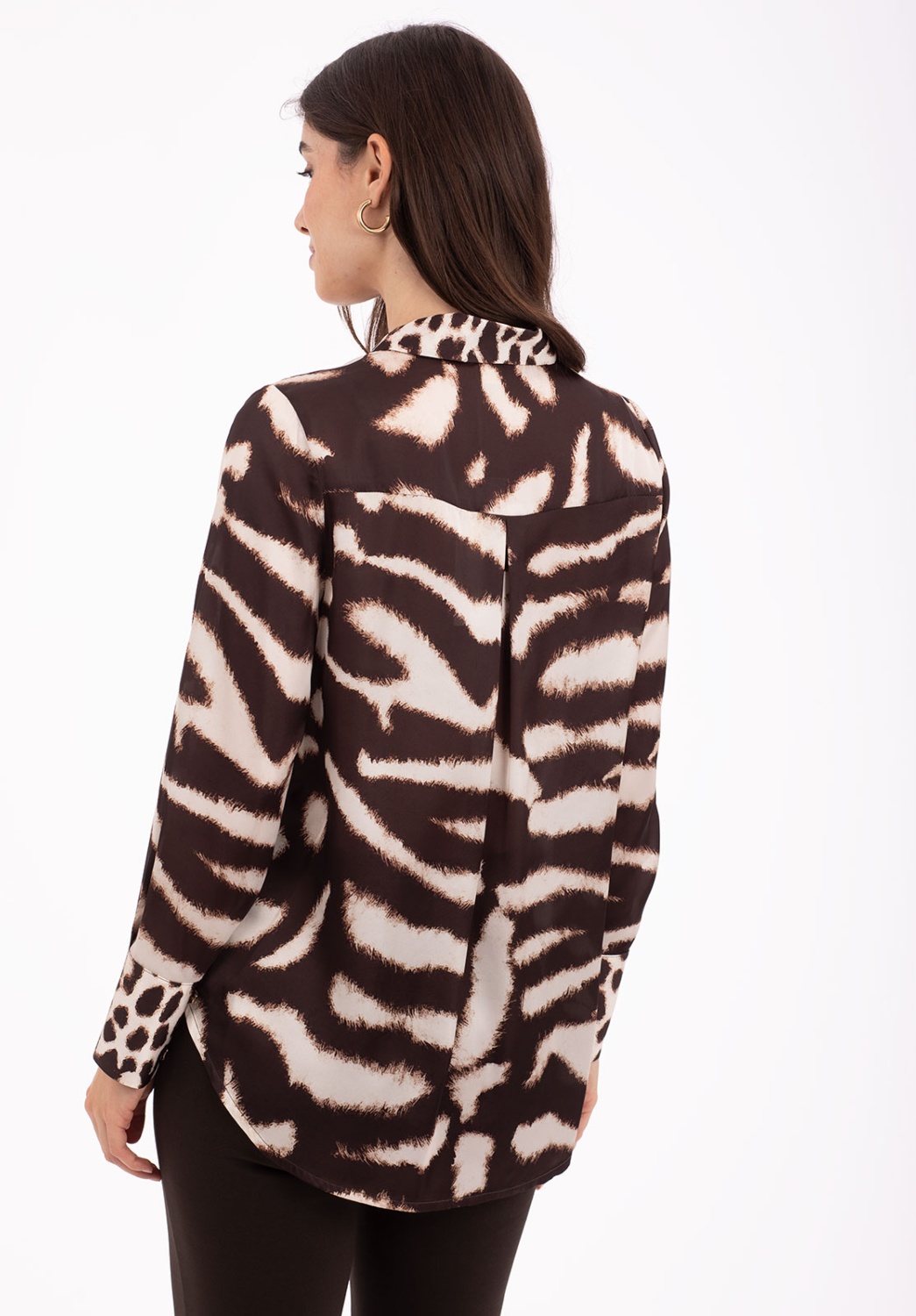 Blusa Animal Print Marrón