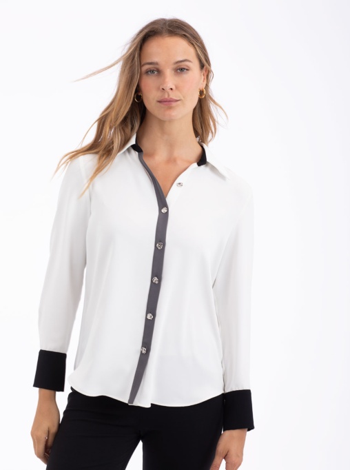 Camisa Puños Negro