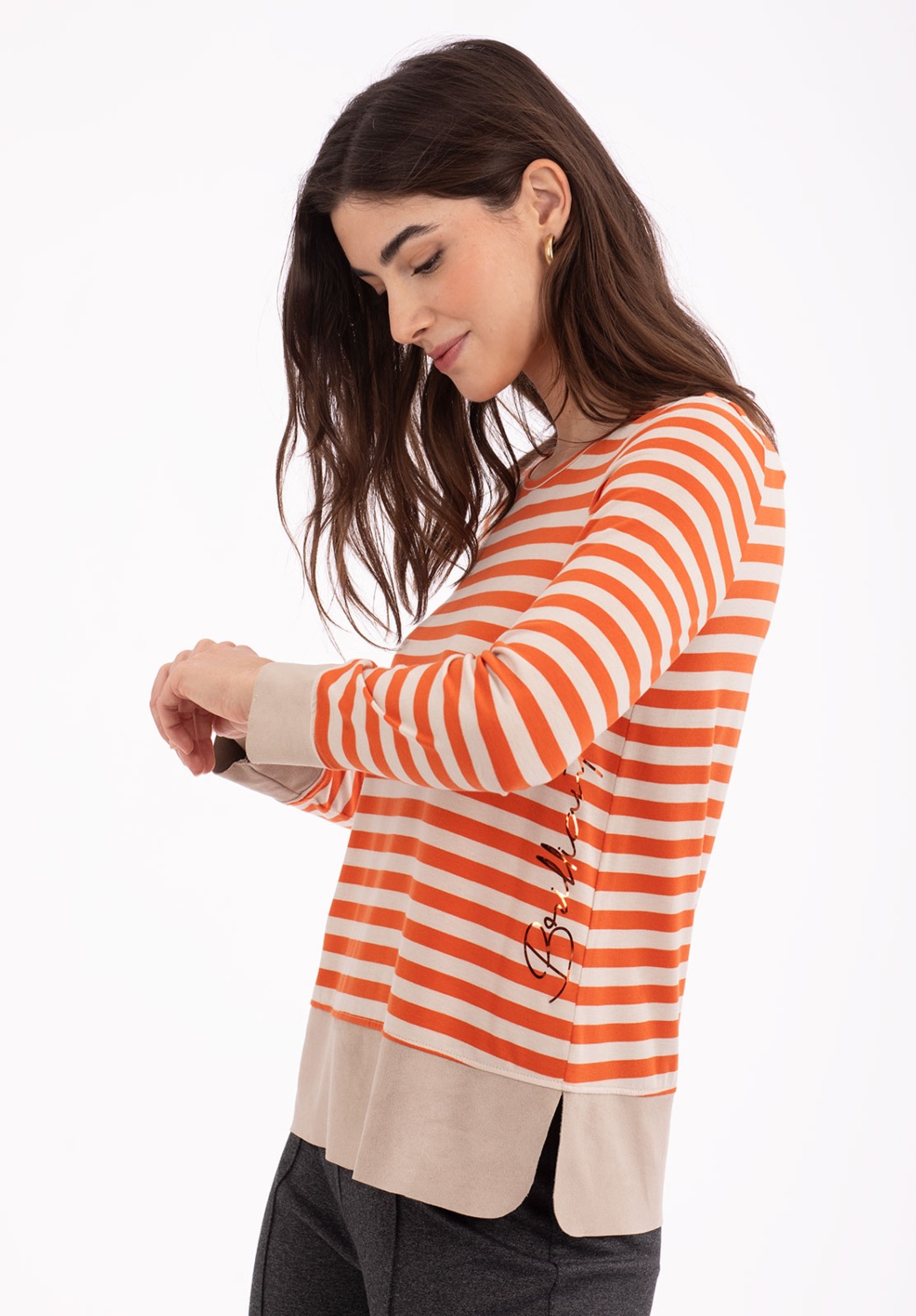 Camiseta Raya Naranja