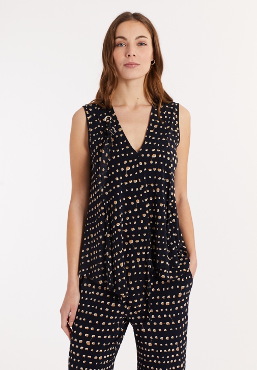 Knotted Mini Dots Top 