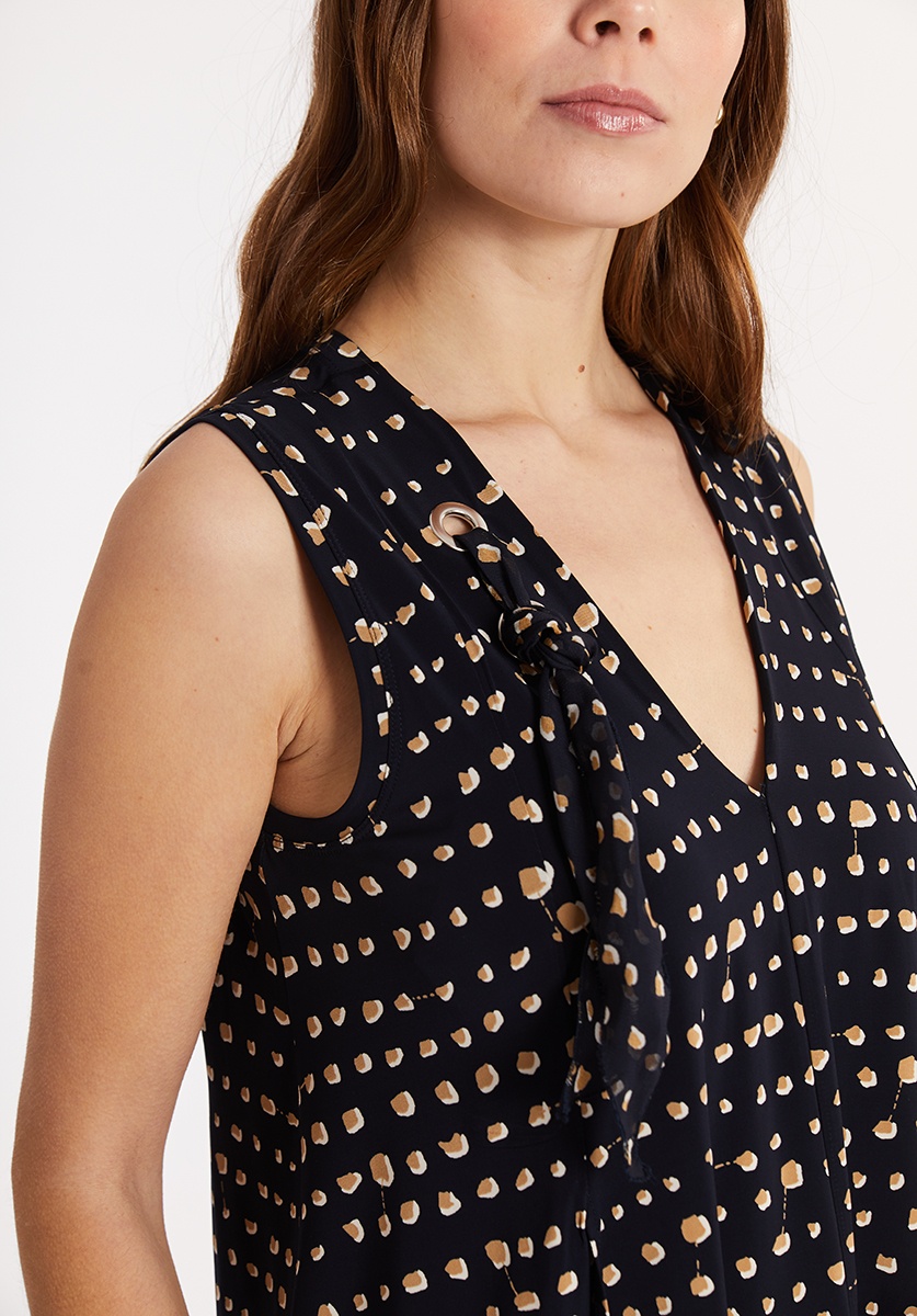 Knotted Mini Dots Top 1