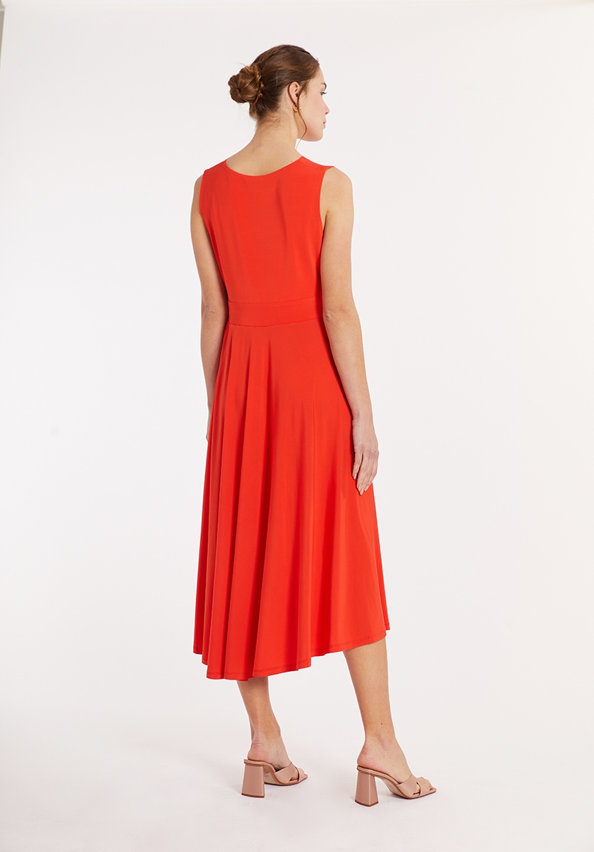 Coral Knitted Dress 2
