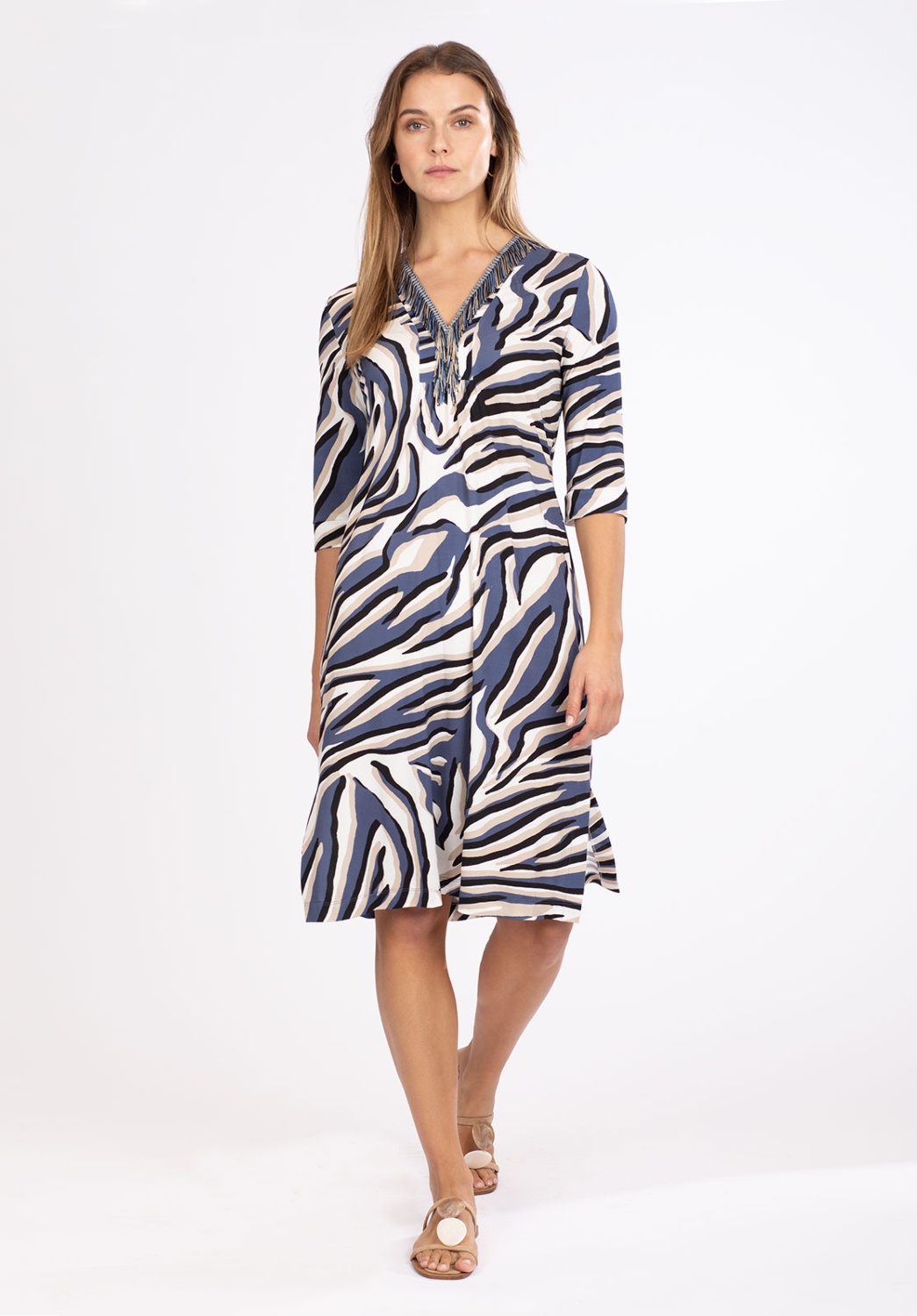 Fringed Zebra Dress 