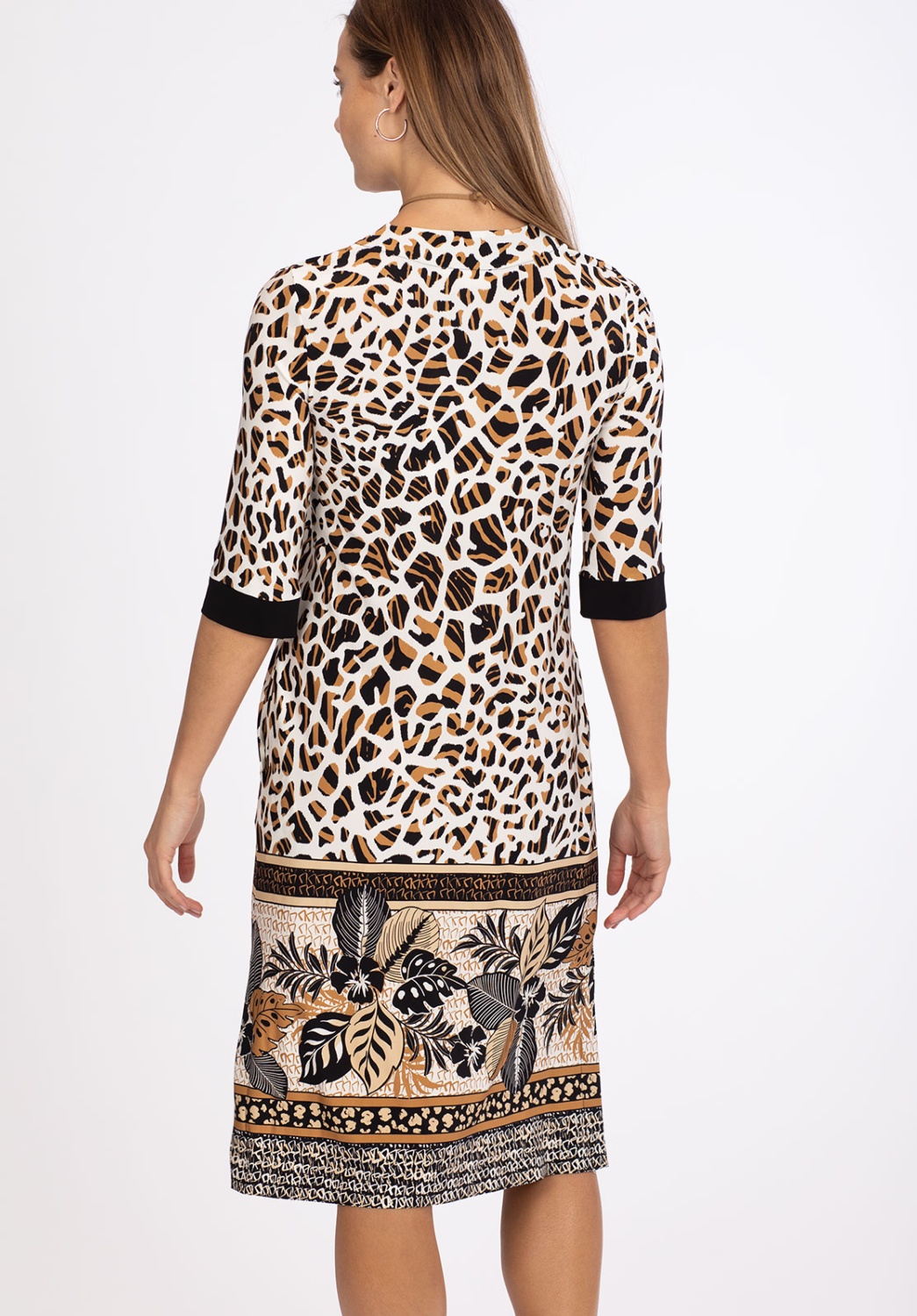Tropical Animal Print Dress 2