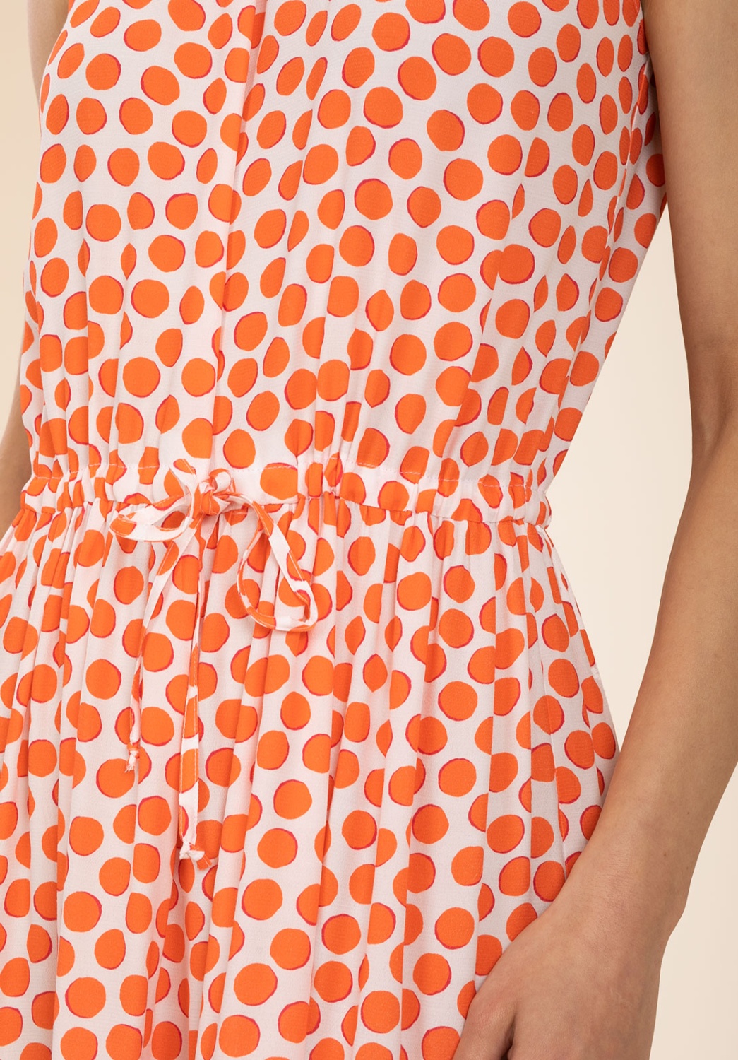 Orange Polka Dot Dress 3