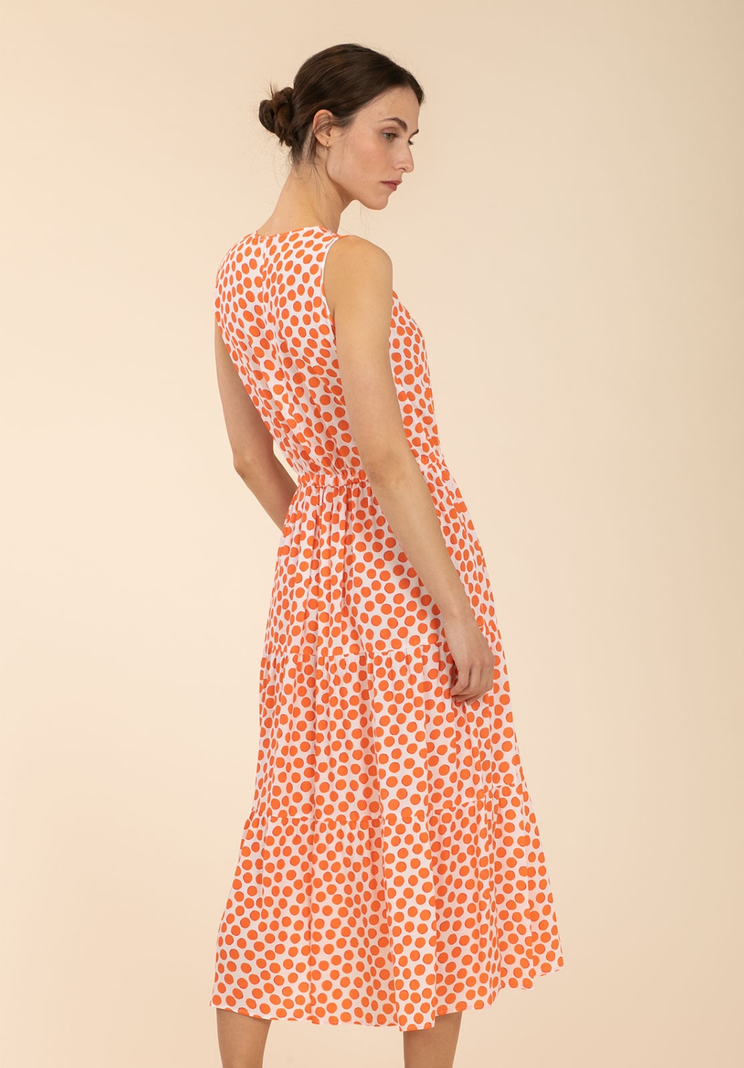 Orange Polka Dot Dress 5
