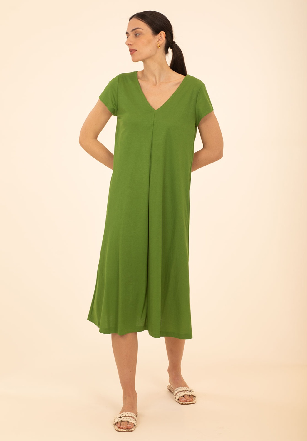 Vestido Verde Midi 1