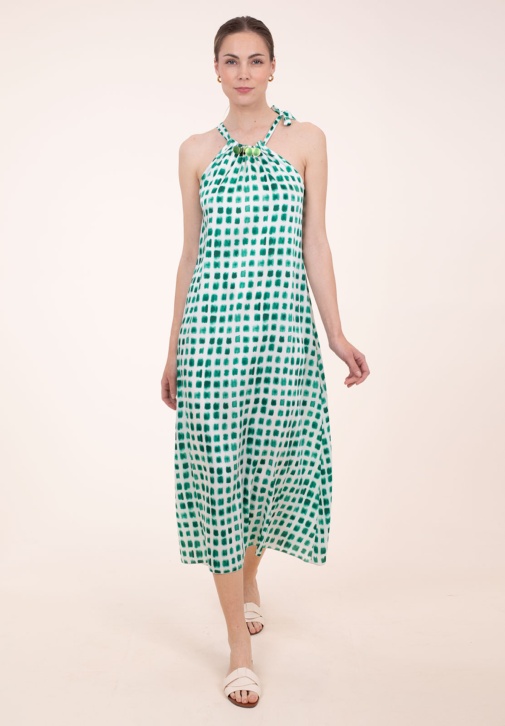 Vestido Halter Estampado