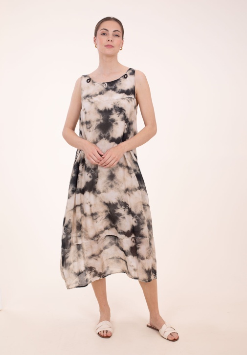 Vestido Sin Mangas Estampado