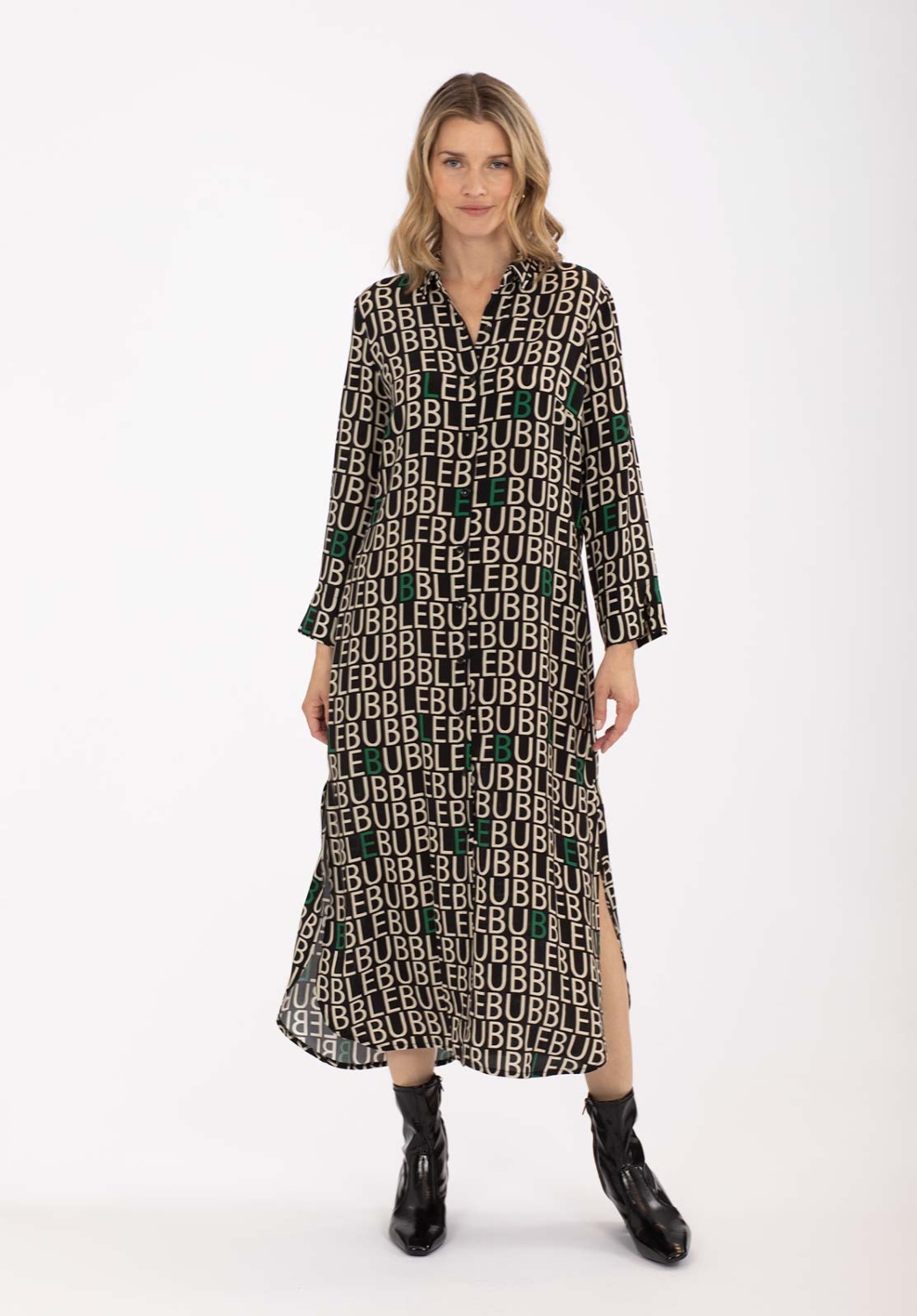 Vestido Letras Verde 1