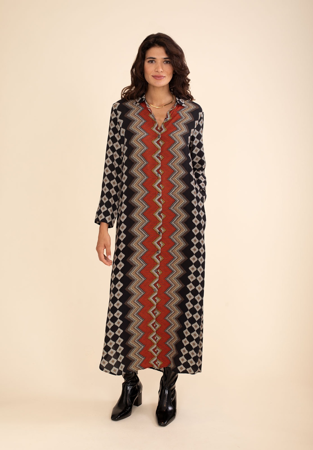 Vestido Camisero Zig-zag 5