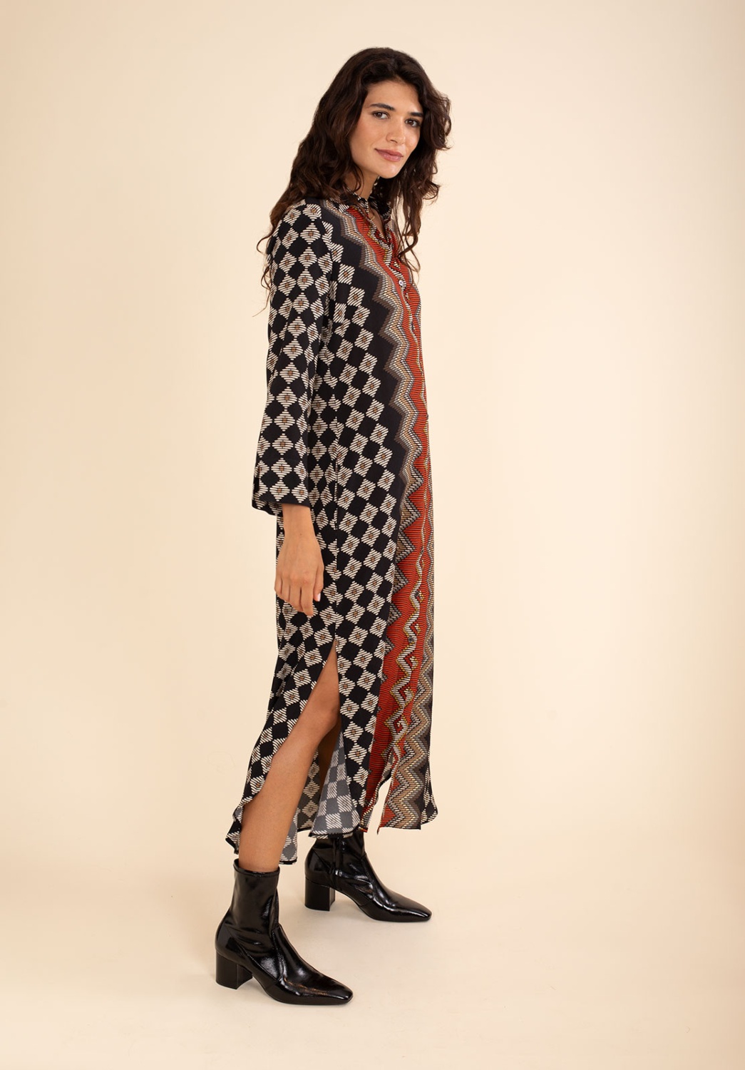 Vestido Camisero Zig-zag 1