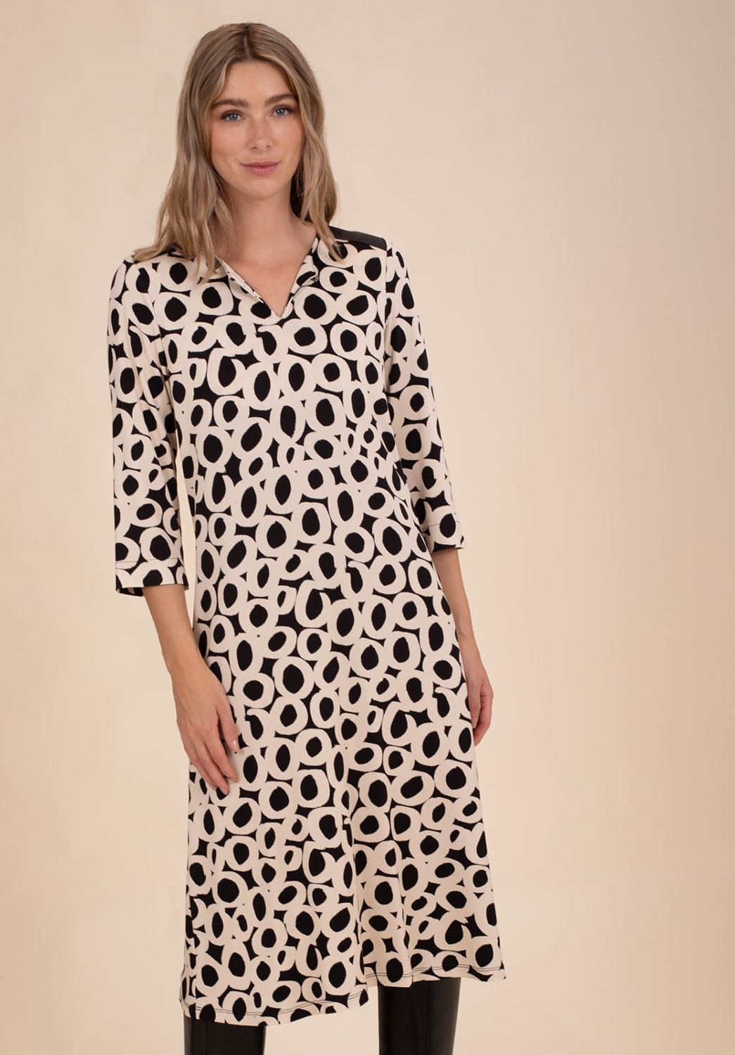 Vestido Círculos Bicolor 2