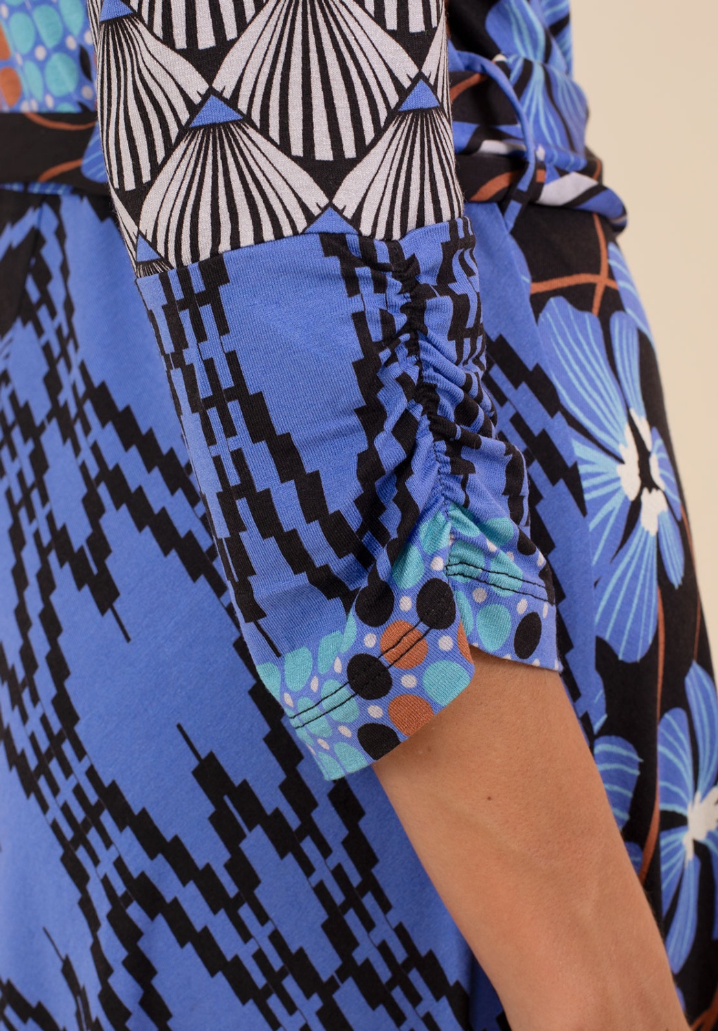 Vestido Patchwork Azul 1