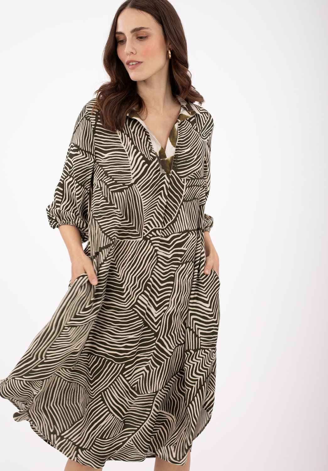 Vestido Estampado Vaporoso 