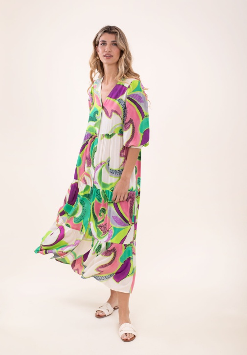 Robe fluide imprimée 