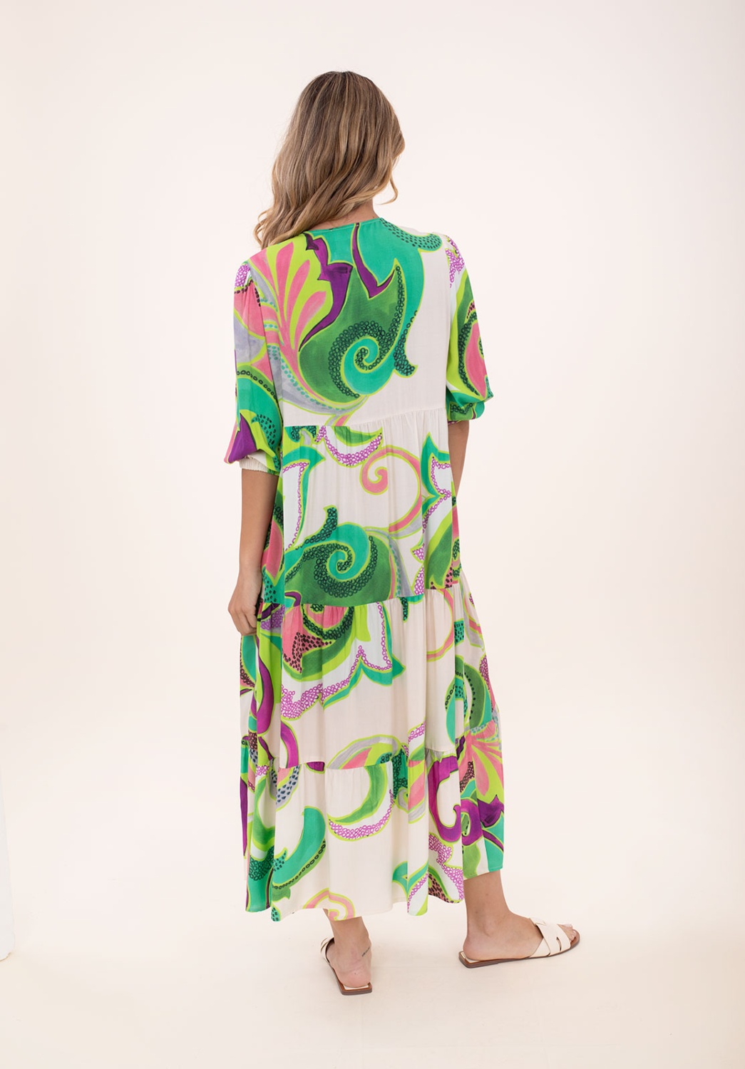 Vestido Fluido Estampado 3