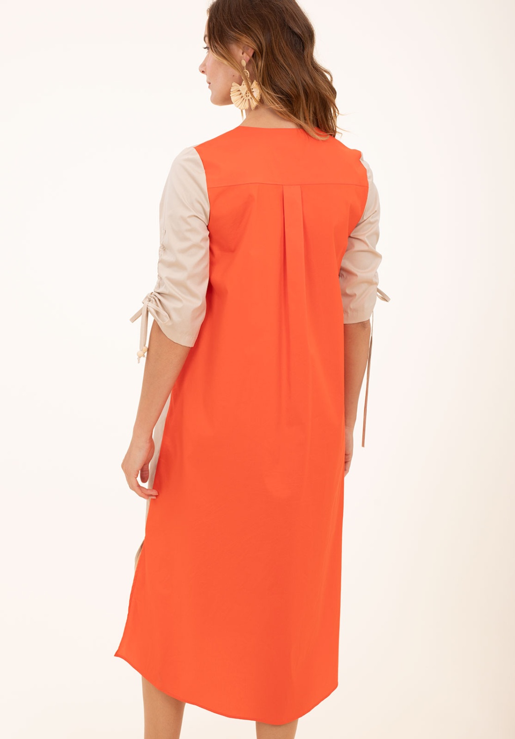 Vestido Camisero Bicolor 2