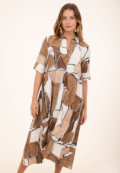 Robe chemise imprimée 
