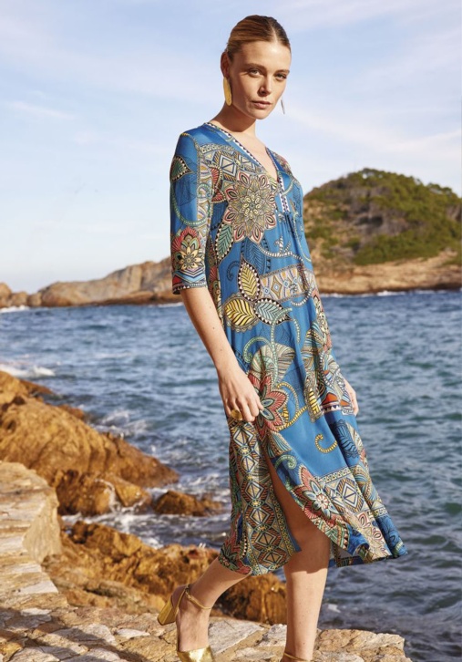 Vestido Estampado Étnico 