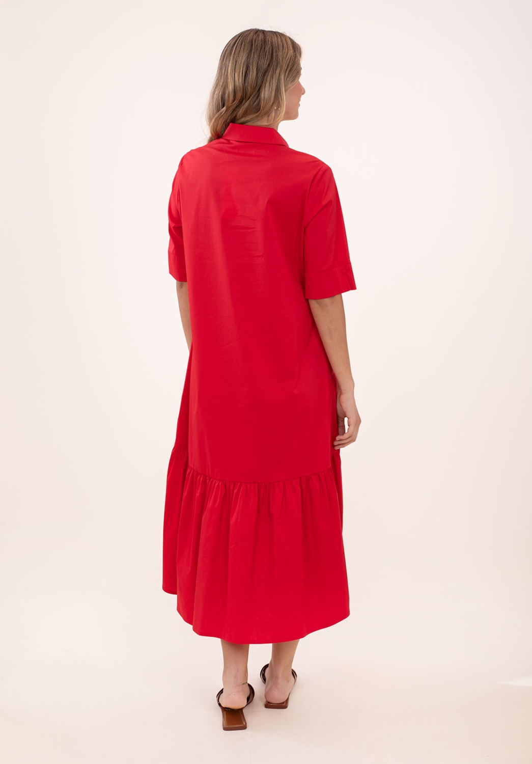 Vestido Camisero Rojo 4
