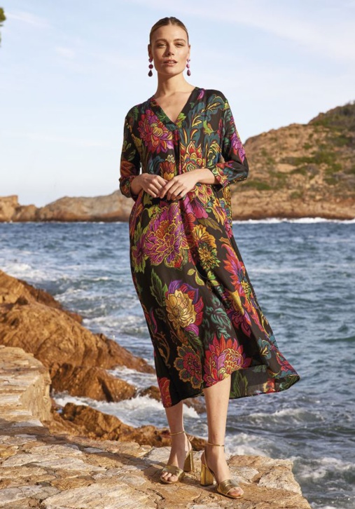 Vestido Vaporoso Floral 
