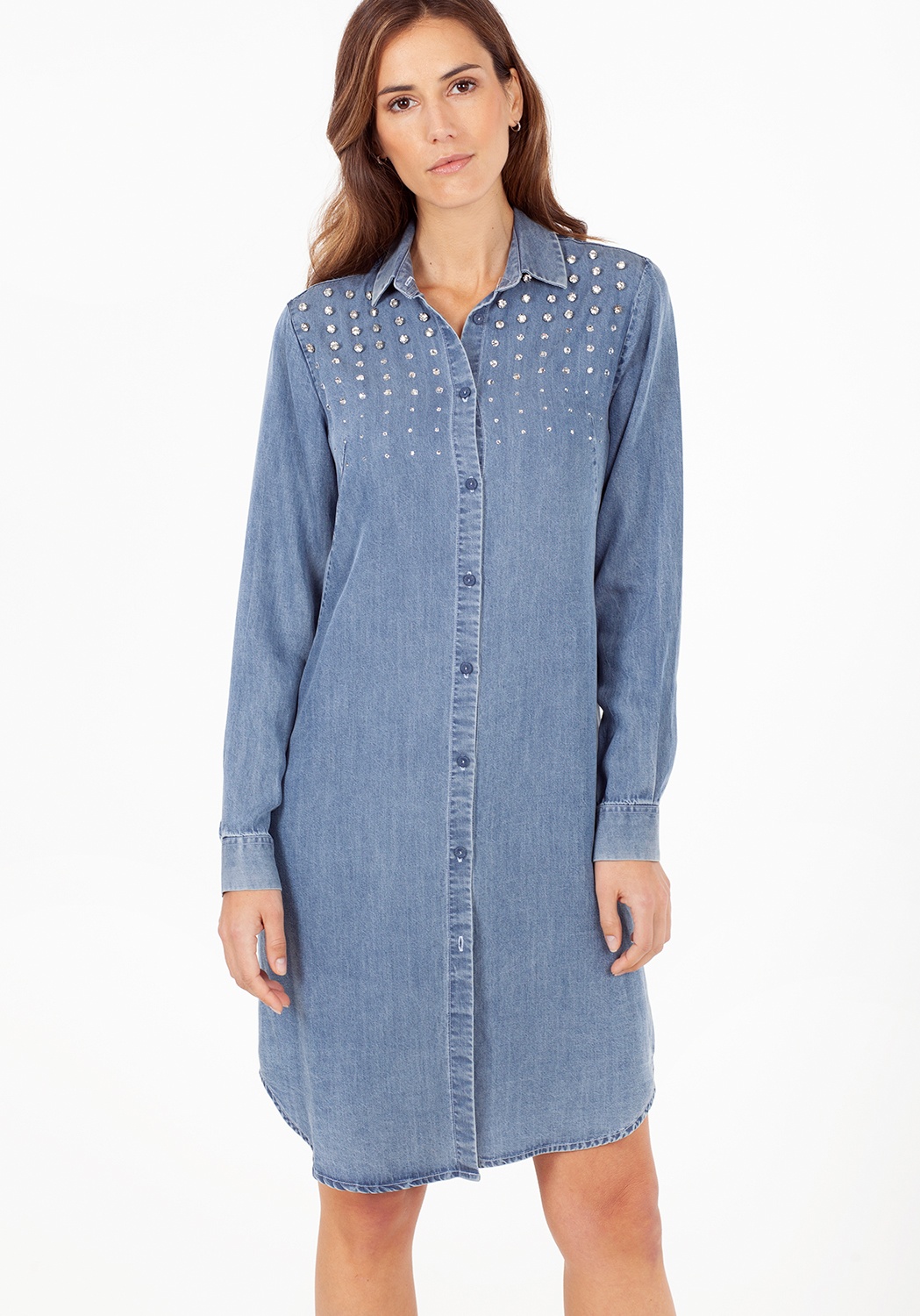 denim tencel dress