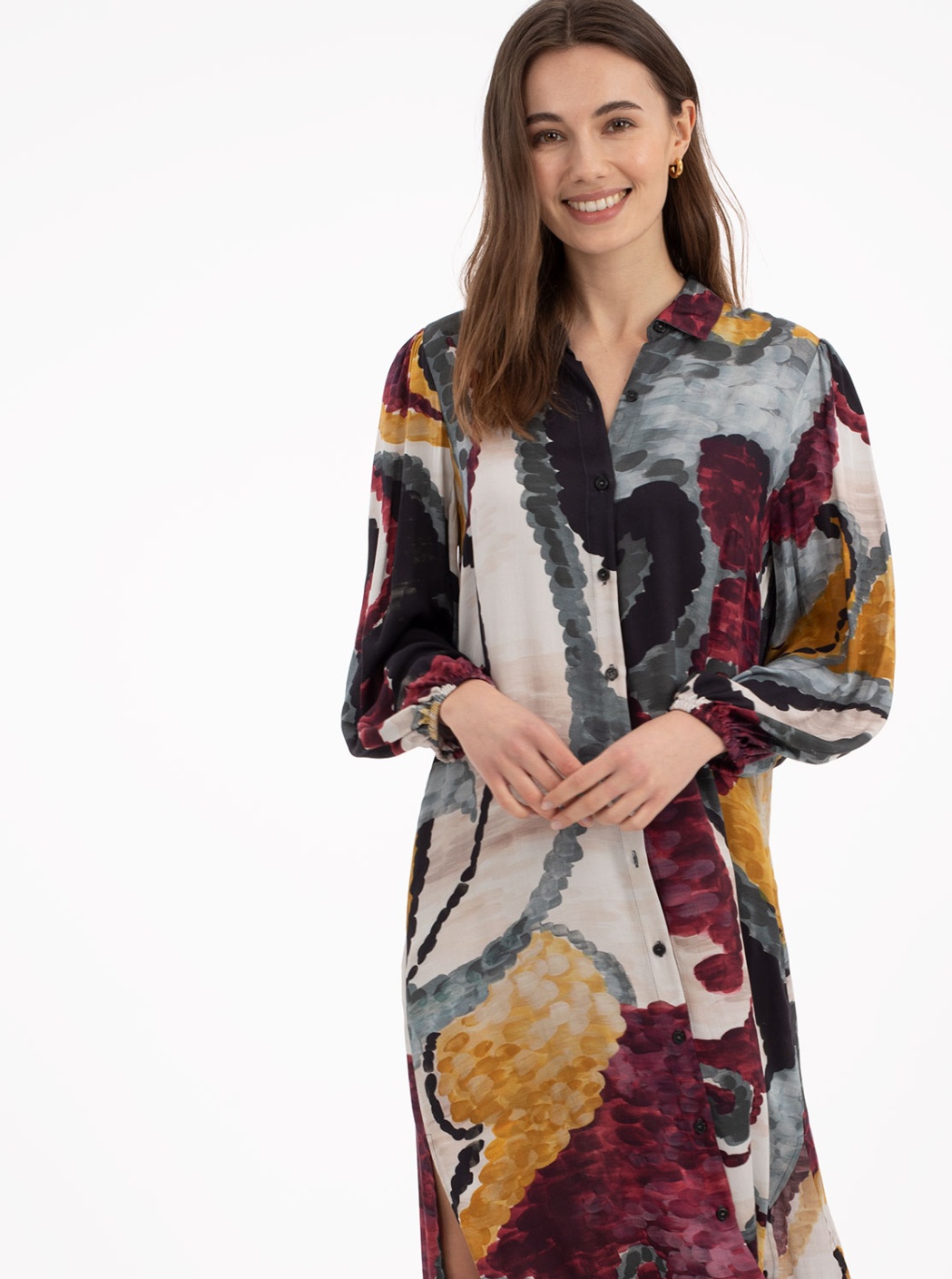 Vestido estampado Abstracto Multicolor
