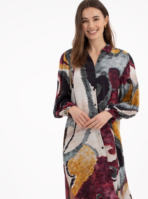 Vestido estampado Abstracto Multicolor