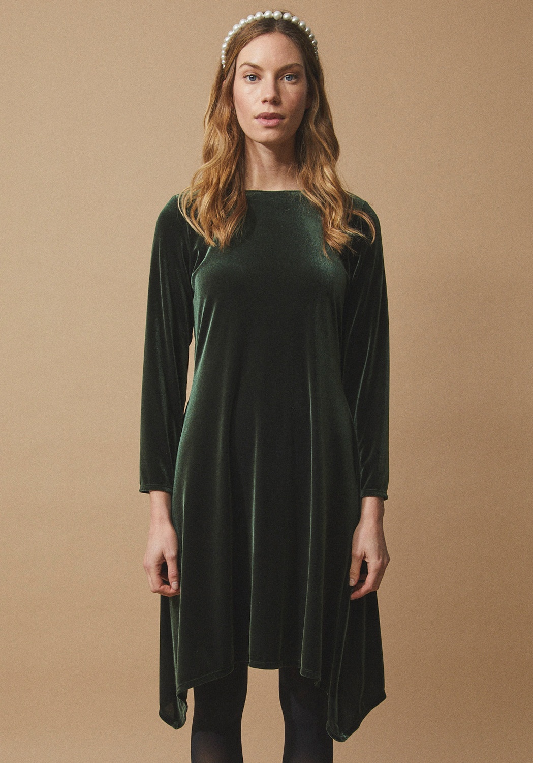 Green Velvet Dress 2