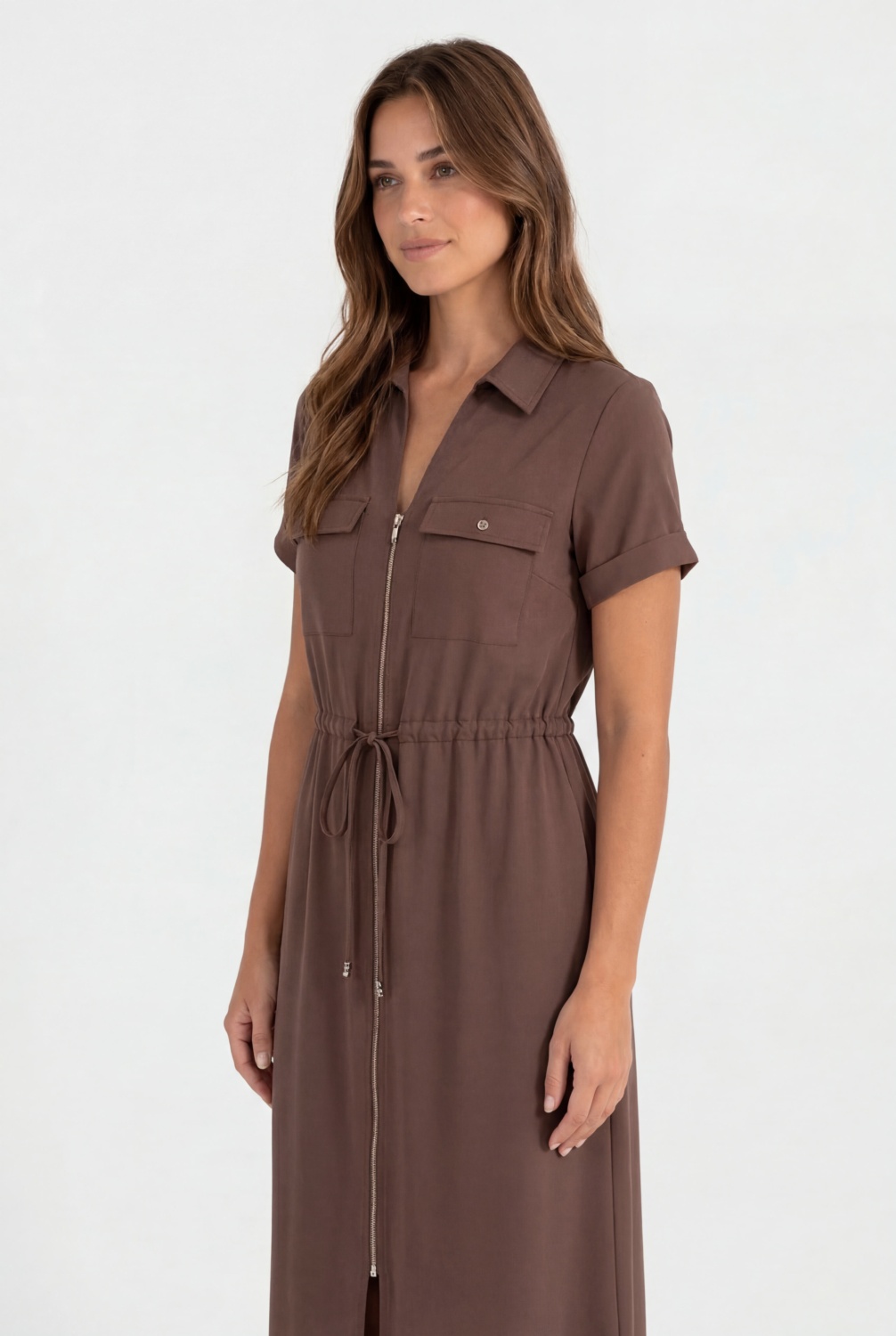 Vestido largo marrón 2