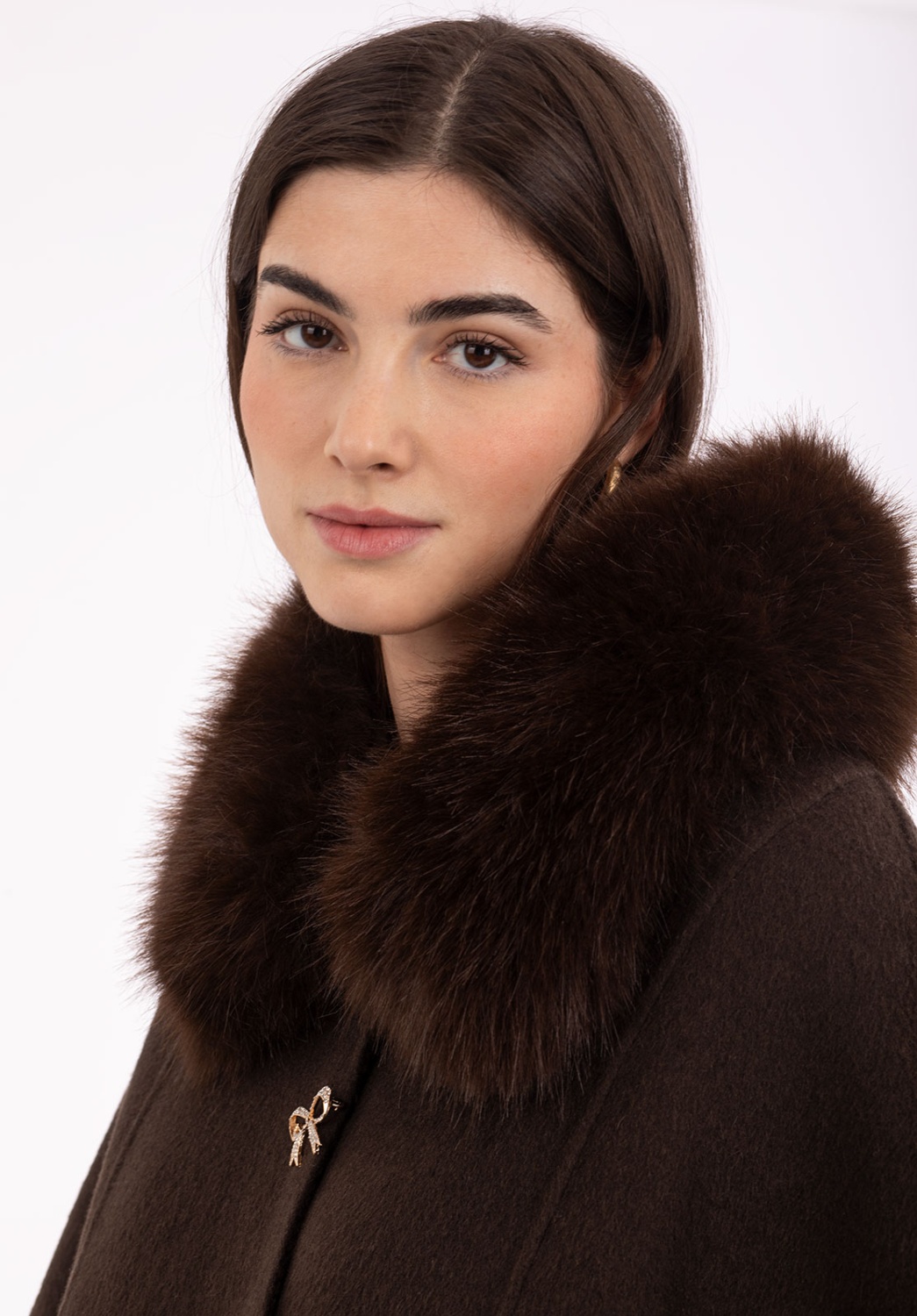 Brown Poncho-Style Cape 1