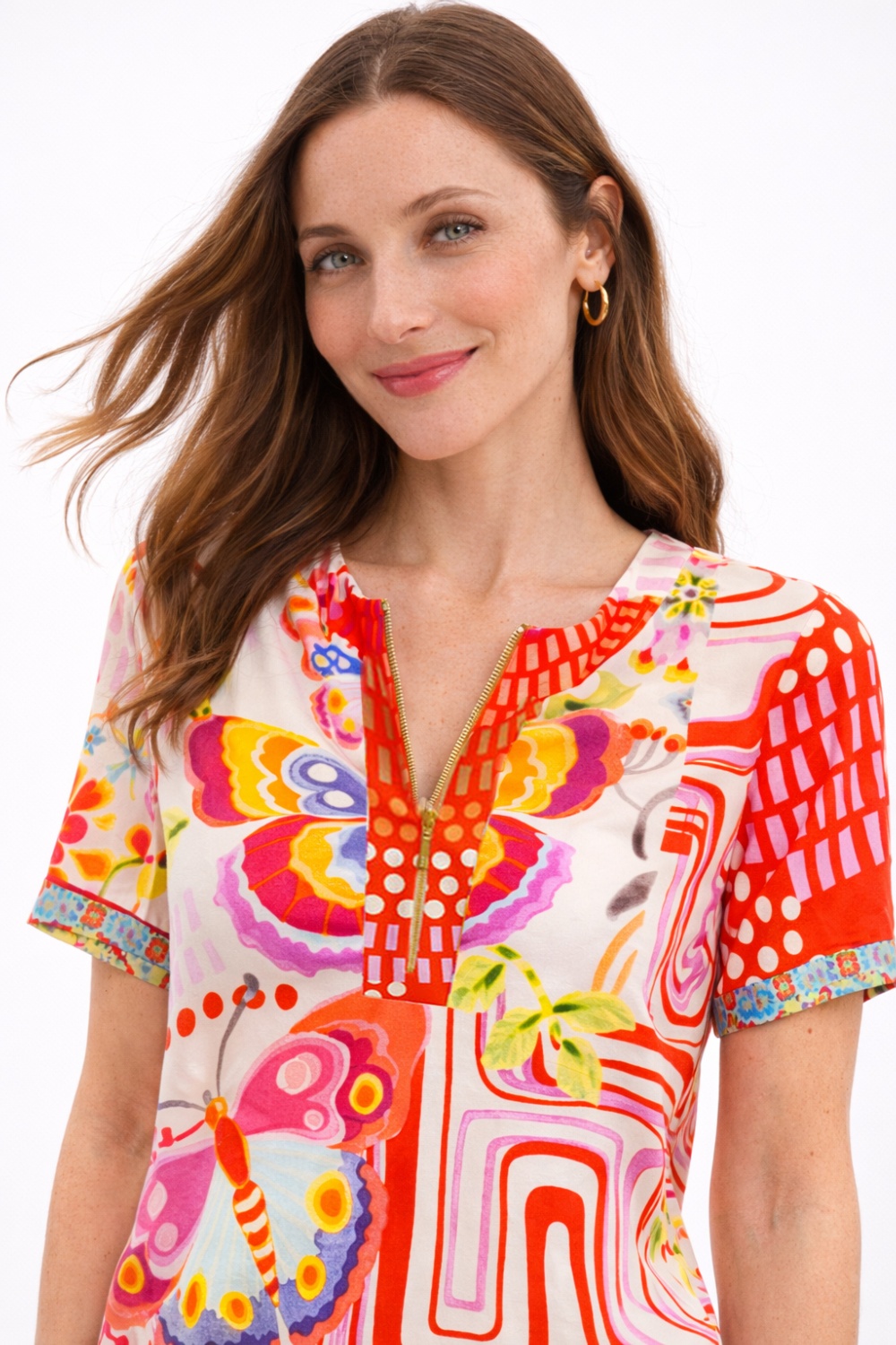 Camiseta Estampado Patch Rojo 1