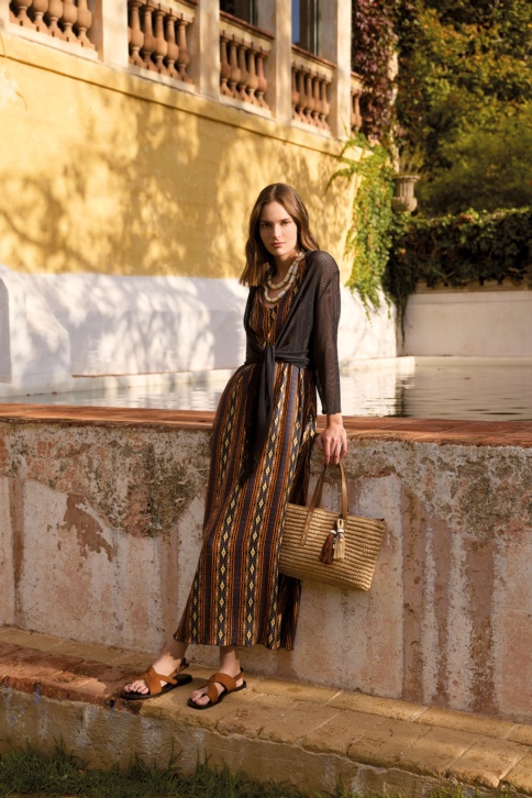 Vestido Estampado con tirantes