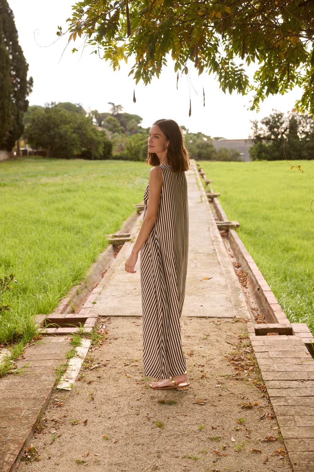 Vestido de Rayas Sin Mangas 2