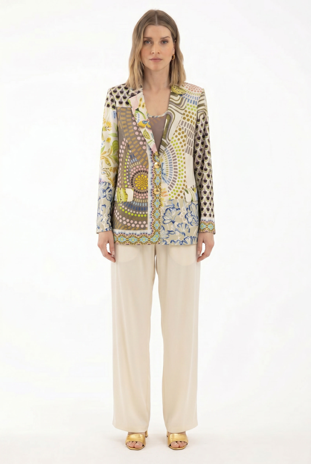 Americana Estampado Patch Beige