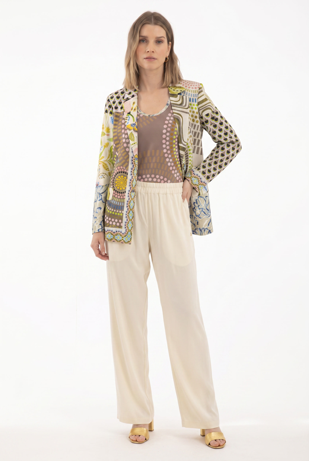 Americana Estampado Patch Beige 1