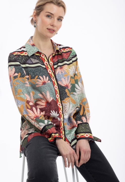 blusa flora