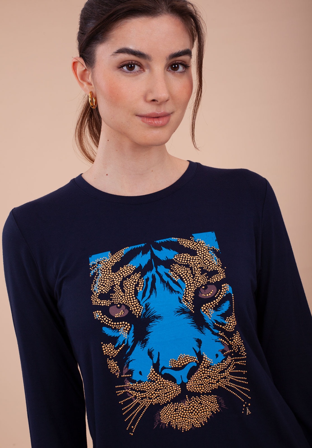 Camiseta Tigre Azul Marino 1