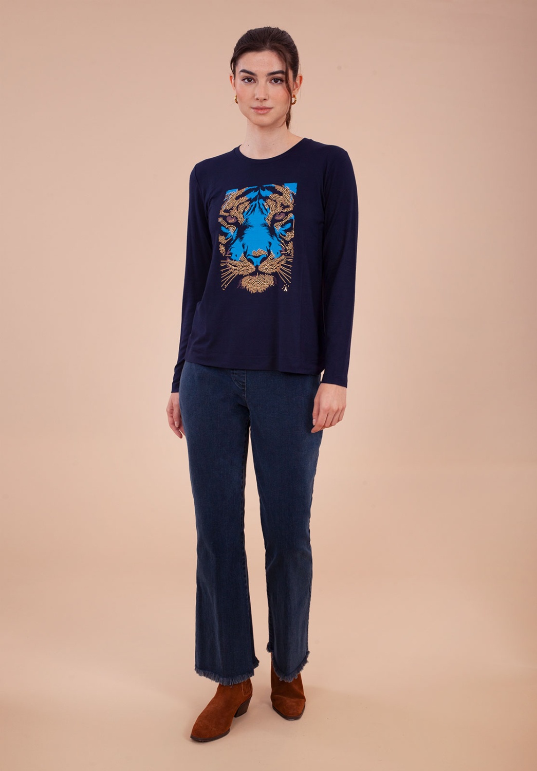 Camiseta Tigre Azul Marino 4